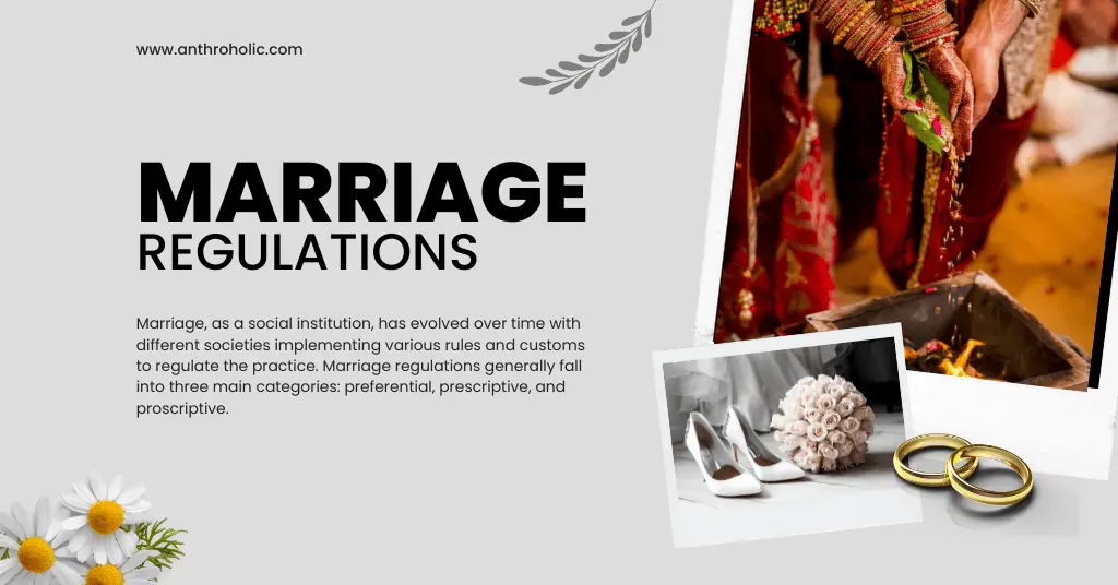 Marriage Regulations (Preferential, Prespective and Prospective) in Anthropology