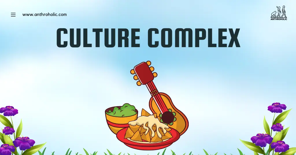 Culture complex is a concept used to illustrate a constellation of related cultural traits. These can be anything from material objects, ideas, practices, and shared understanding. Culture complexes cluster around crucial aspects of social life such as cooking, hunting, or family structures.