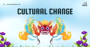 Cultural change refers to the transformation, modification, or shifts in the cultural patterns of a society over time. This change might manifest in beliefs, values, norms, symbols, and artifacts, among others.