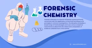 Forensic chemistry is a branch of forensic science primarily concerned with the application of chemical techniques and principles in criminal investigations. The discipline embodies a broad range of methodologies and uses various analytical instruments to determine the nature and composition of evidence collected from crime scenes.