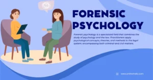 Forensic psychology is a specialized field that combines the study of psychology and the law. Practitioners apply psychological concepts, theories, and methods to the legal system, encompassing both criminal and civil matters.