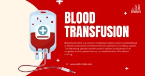 Blood transfusion is a common medical procedure where donated blood or blood components are transferred into a person's circulatory system. This life-saving process can be crucial in various situations such as surgeries, trauma, severe anemia, or conditions that affect blood clotting.